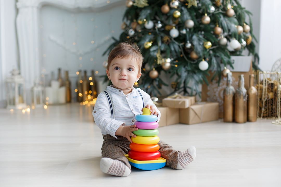 Toddler with Bible